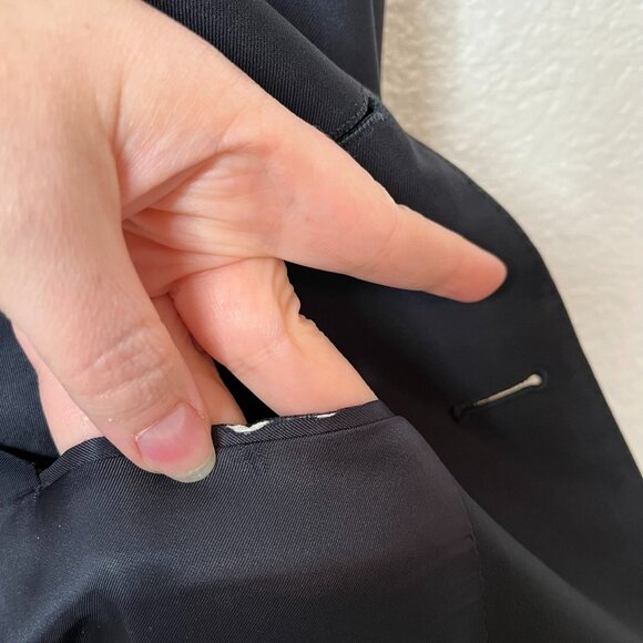 Ermenegildo Zegna Super 100S Navy Wool Mens Blazer 48 - Picture 12 of 12